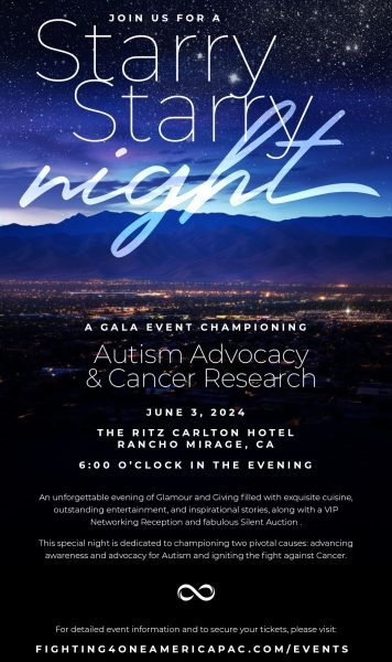 June 3 Autism Advocacy Cancer Research STARRY STARRY NIGHT Poster